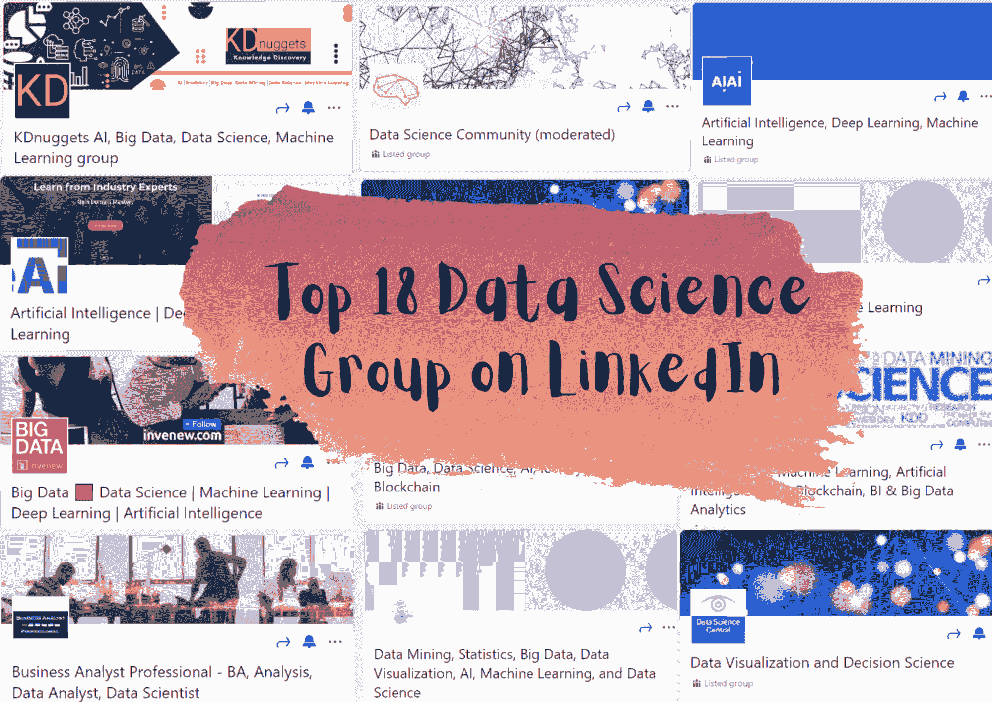 LinkedIn 上的前 18 个数据科学群组