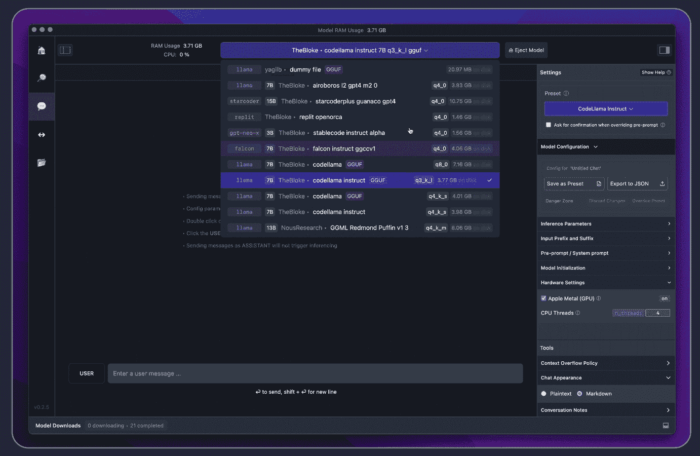 在 LM Studio 中本地运行 LLM