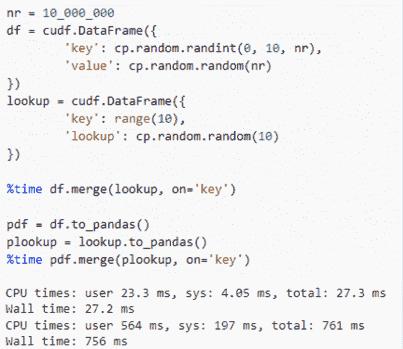 RAPIDS cuDF 在 Google Colab 上加速数据科学