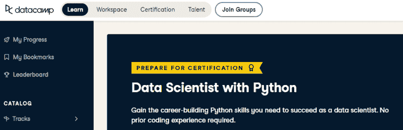 Python 数据科学家轨迹