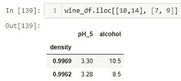 使用 iloc 选择不连续的行