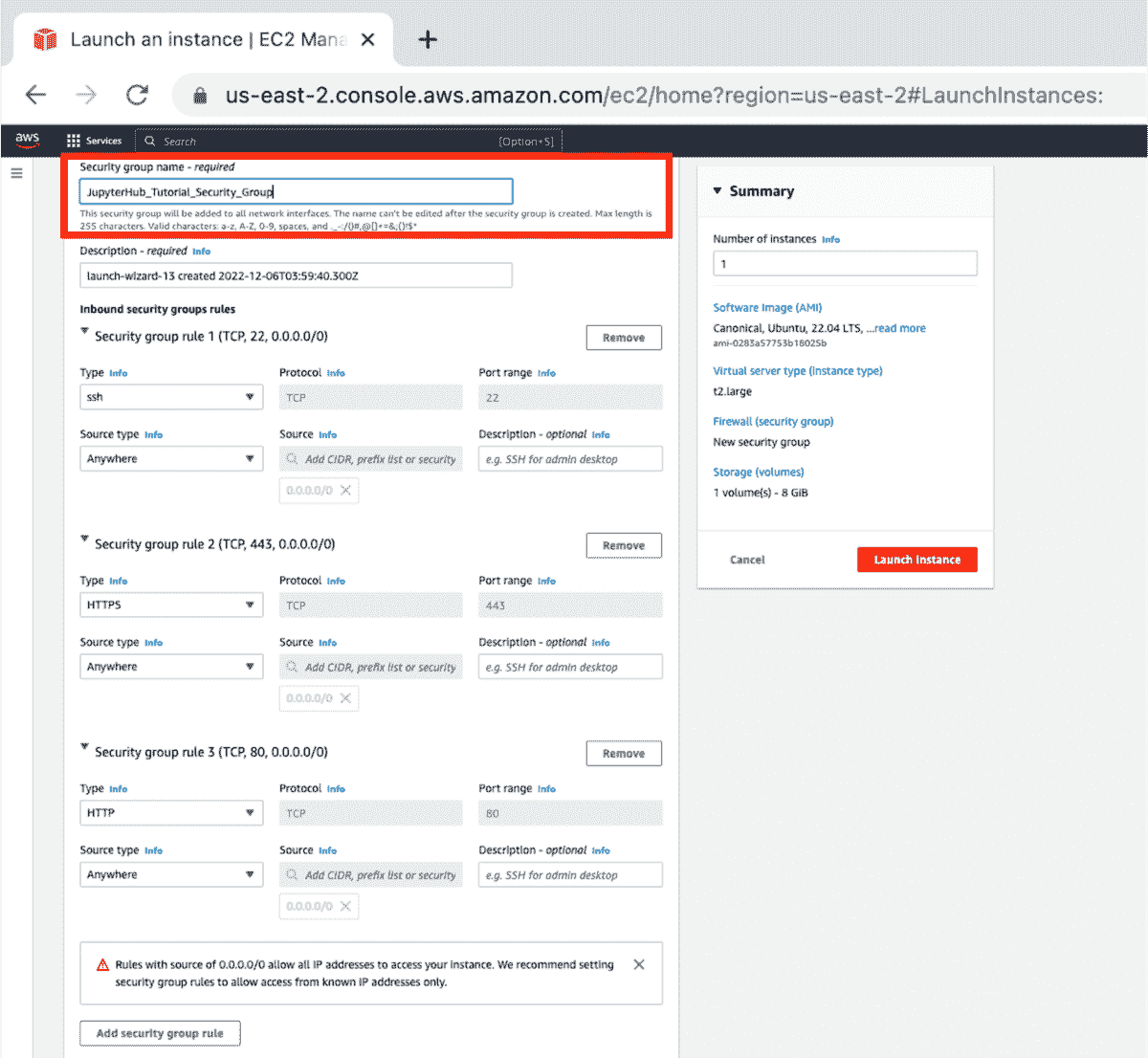 在 AWS EC2 上设置和使用 JupyterHub (TLJH)