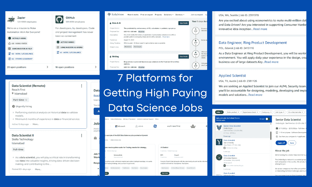 获取高薪数据科学职位的 7 个平台