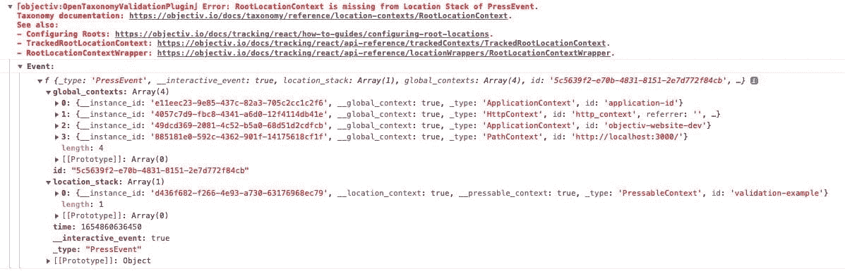 Instrumentation validation