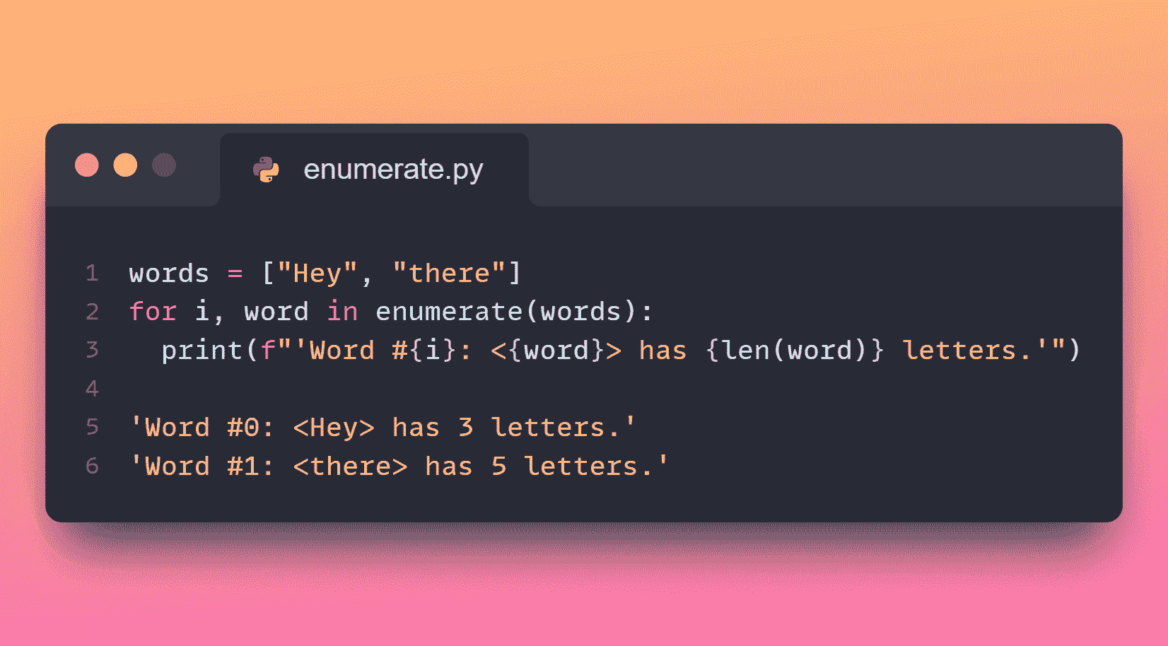 enumerate-python