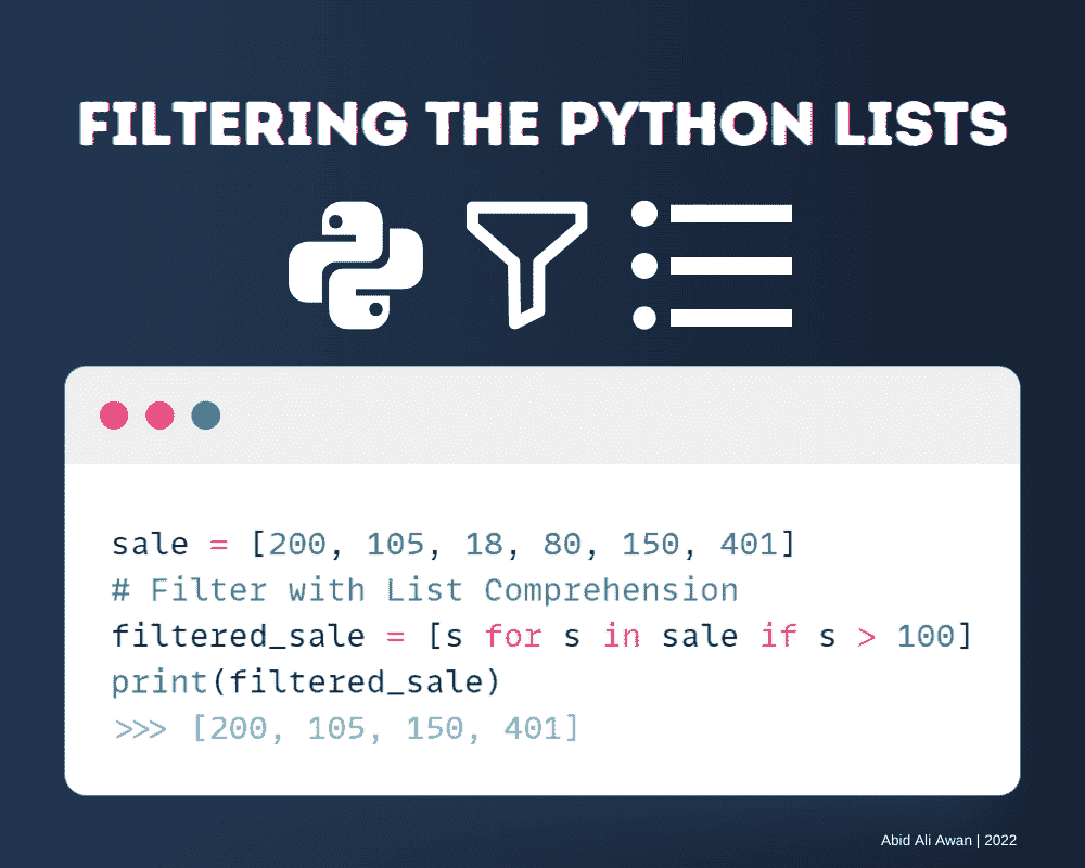 筛选 Python 列表的 5 种方法