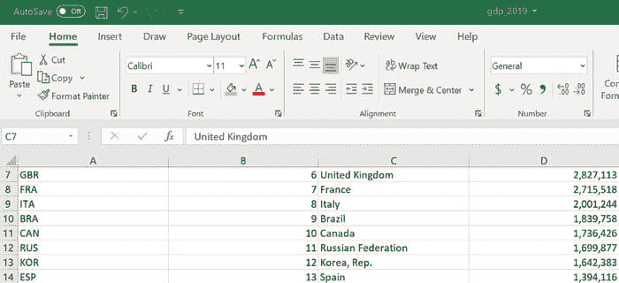 Microsoft Excel