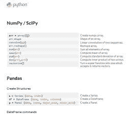 Python Cheat Sheets